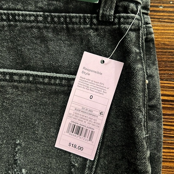 NWT Wild Fable Jean Shorts Size 0 - Picture 2 of 4